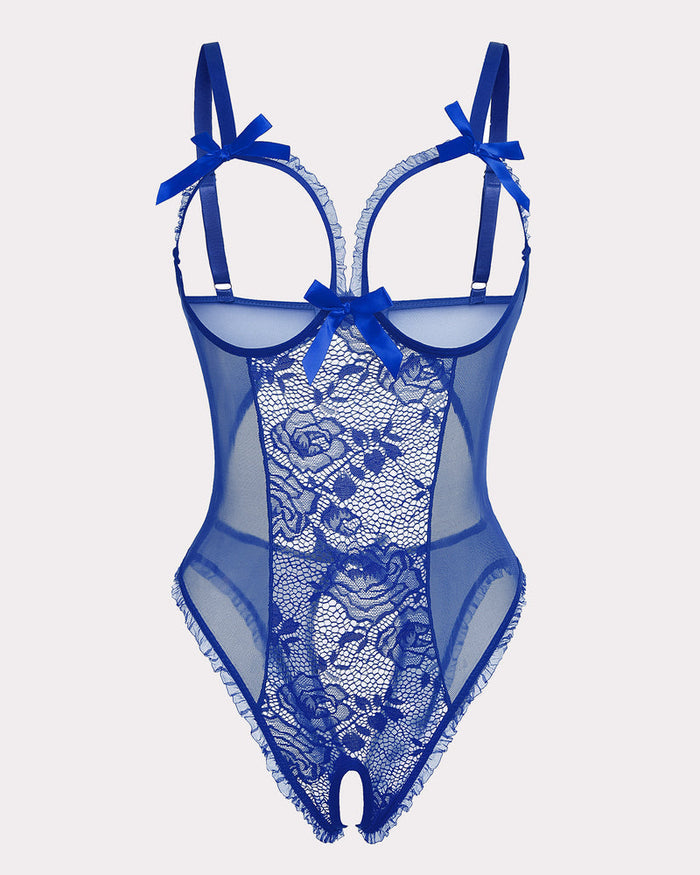 Świąteczne koronkowe mini body