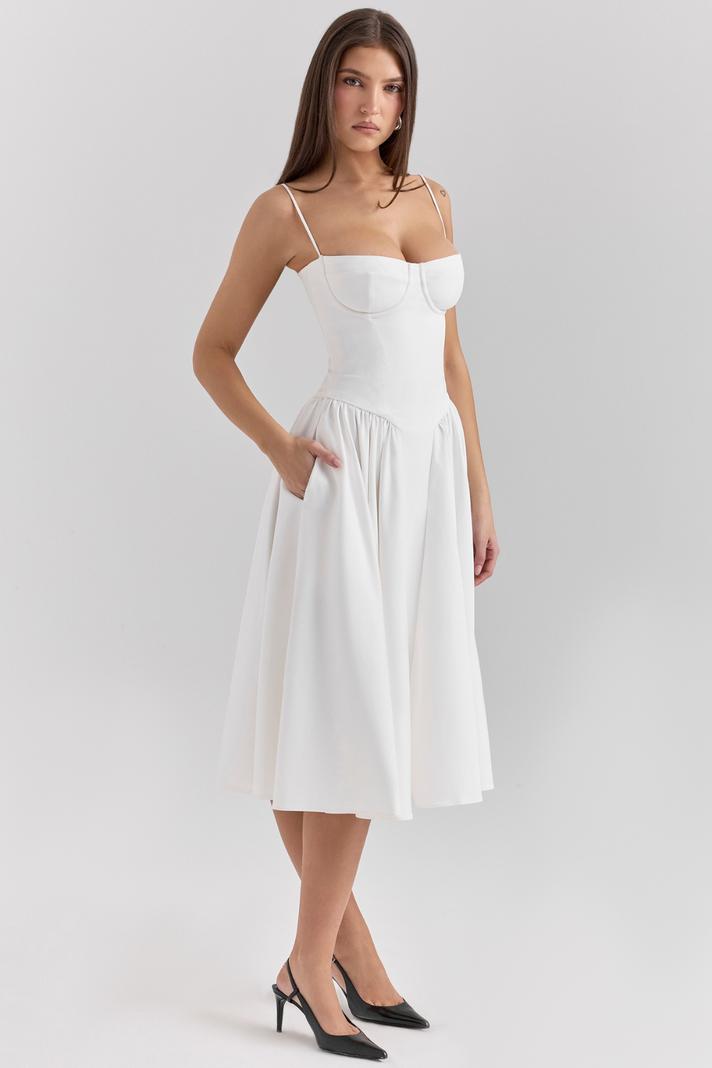Sukienka Gorsetowa Midi