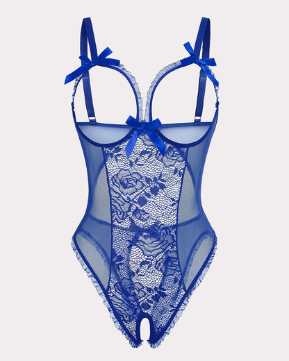 Świąteczne koronkowe mini body